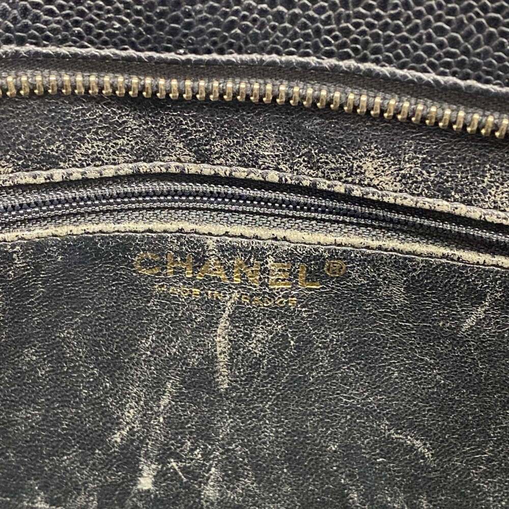 CHANEL Black Caviar Leather Reissue Tote Bag - Picture 5 of 10